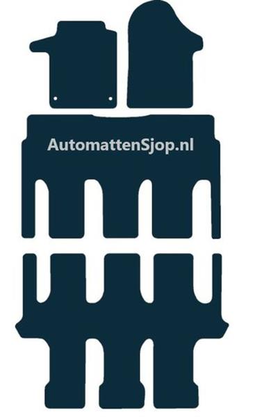 Grote foto luxe velours zwart automatten mercedes benz v klasse w447 8 persoons 2014 heden auto onderdelen overige auto onderdelen