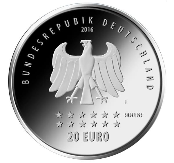 Grote foto duitsland 20 euro 2016 175 jaar duitslandlied verzamelen munten overige