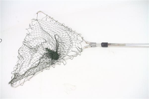 Grote foto vintage alu foldable landing net schepnet sport en fitness vissport