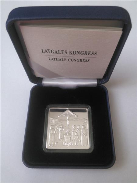 Grote foto letland 5 euro 2017 kongres van letgallen verzamelen munten overige