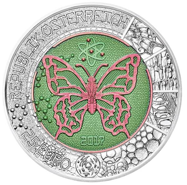 Grote foto oostenrijk 25 euro 2017 mikrokosmos verzamelen munten overige