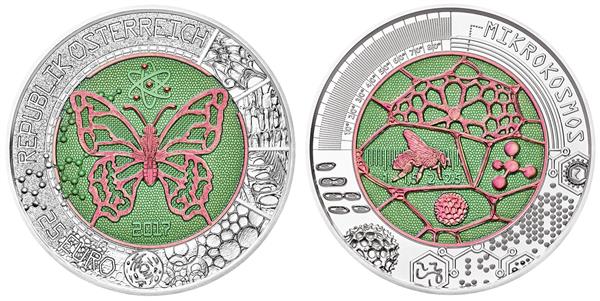 Grote foto oostenrijk 25 euro 2017 mikrokosmos verzamelen munten overige