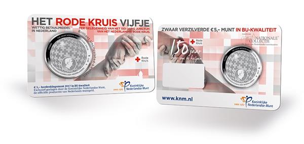Grote foto nederland 5 euro 2017 rode kruis bu verzamelen munten overige