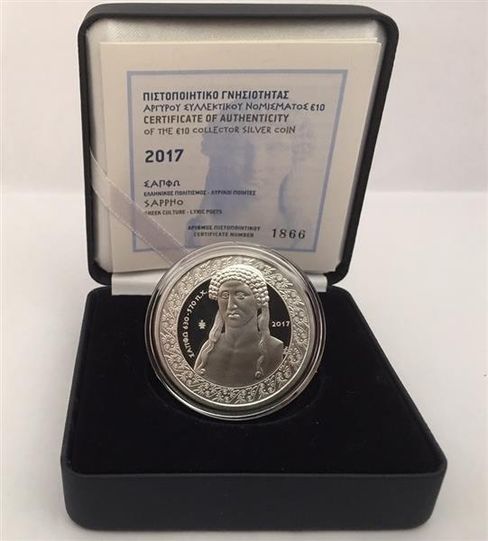 Grote foto griekenland 10 euro 2017 sappho verzamelen munten overige