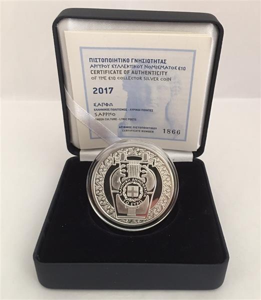Grote foto griekenland 10 euro 2017 sappho verzamelen munten overige