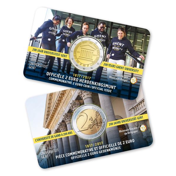 Grote foto belgi 2 euro 2017 coincard gent nederlands verzamelen munten overige