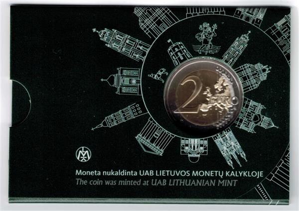 Grote foto litouwen 2 euro 2017 coincard vilnius verzamelen munten overige