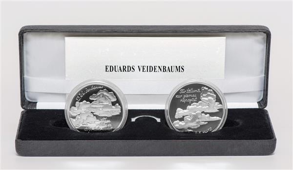 Grote foto letland 2 x 2 5 euro 2017 eduards veidenbaums verzamelen munten overige