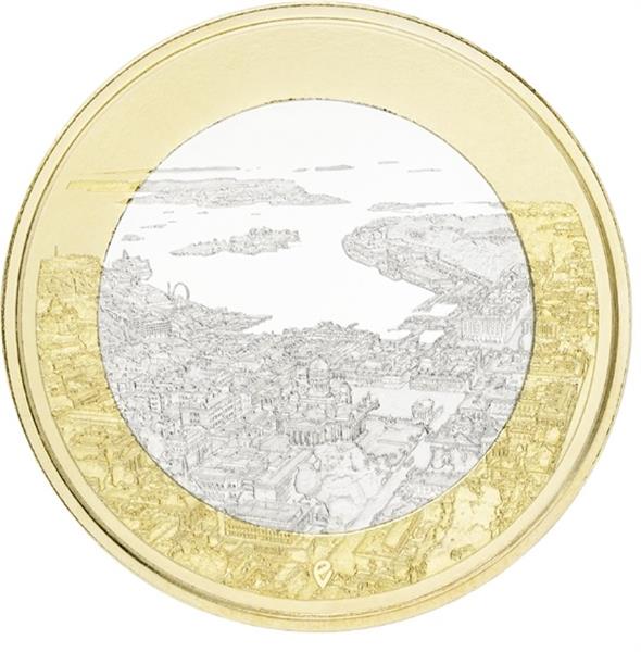Grote foto finland 5 euro 2018 haven helsinki unc verzamelen munten overige