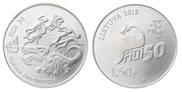 Grote foto litouwen 1 5 euro 2018 fidi verzamelen munten overige