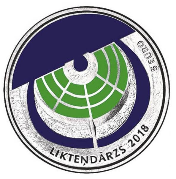 Grote foto letland 5 euro 2018 tuin van het lot verzamelen munten overige
