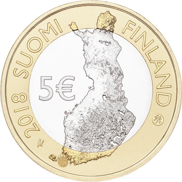 Grote foto finland 5 euro 2018 finse archipel verzamelen munten overige