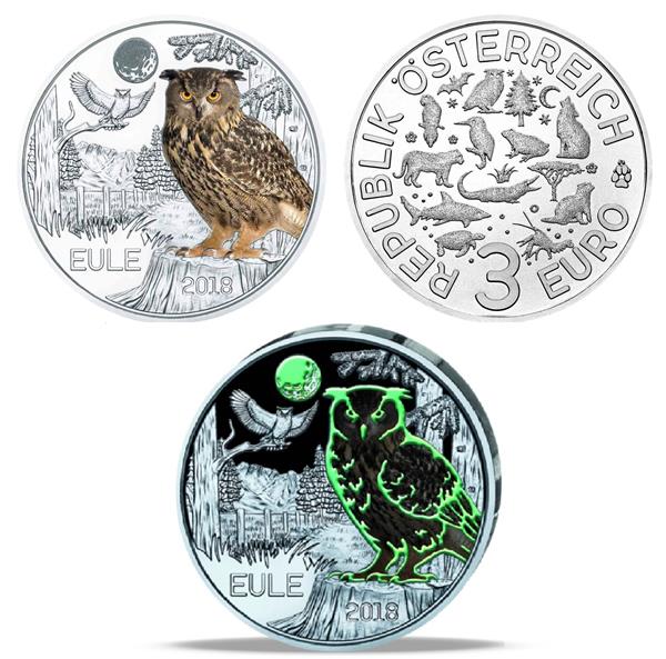 Grote foto oostenrijk 3 euro 2018 uil verzamelen munten overige