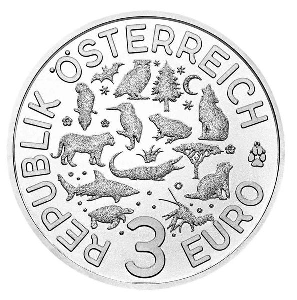 Grote foto oostenrijk 3 euro 2018 uil verzamelen munten overige