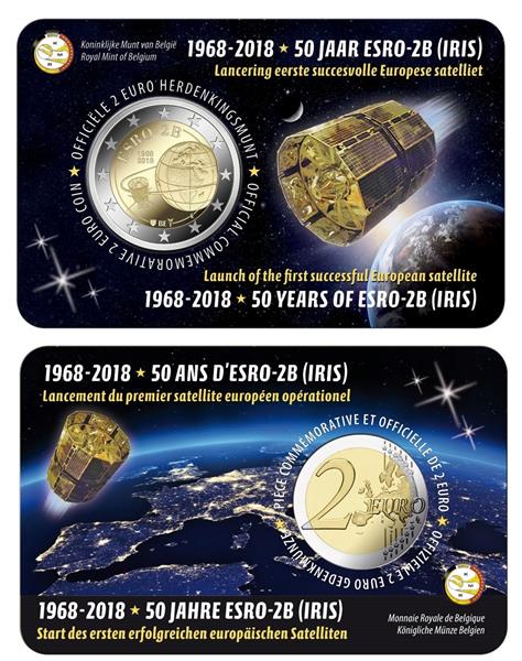 Grote foto belgi 2 euro 2018 esro 2b coincard nederlands verzamelen munten overige