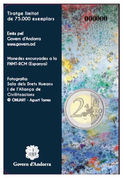 Grote foto andorra 2 euro 2018 mensen rechten verzamelen munten overige