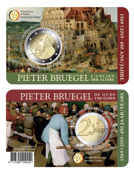 Grote foto belgie 2 euro 2019 pieter bruegel coincard frans verzamelen munten overige