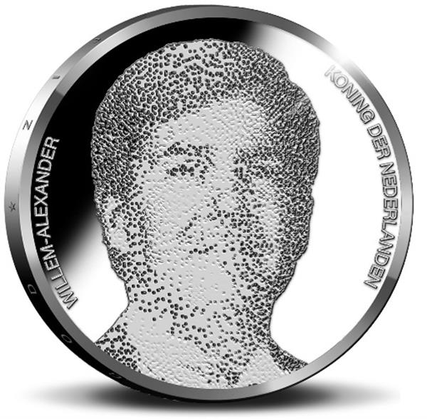 Grote foto nederland 5 euro 2019 100 jaar luchtvaart vijfje zilver proof verzamelen munten overige