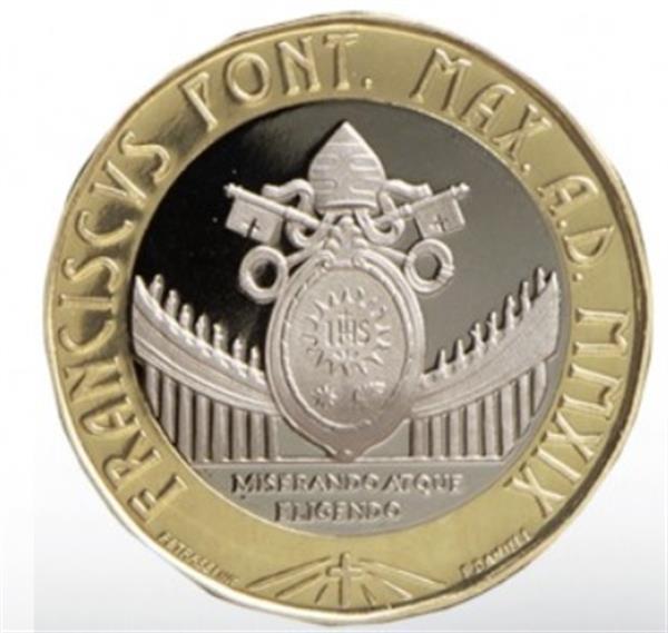 Grote foto vaticaan 5 euro 2019 wereld jongeren dagen verzamelen munten overige