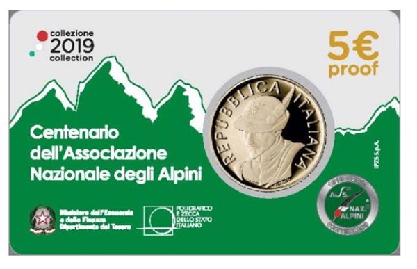 Grote foto itali 5 euro 2019 alpen verzamelen munten overige