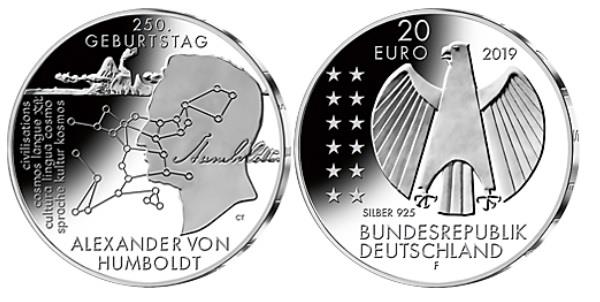 Grote foto duitsland 20 euro 2019 alexander von humboldt verzamelen munten overige