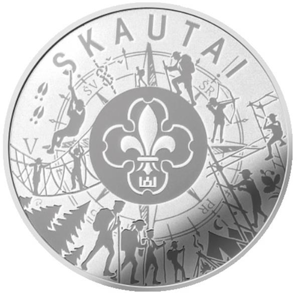Grote foto litouwen 5 euro 2019 scouting verzamelen munten overige