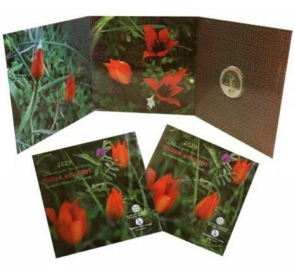 Grote foto griekenland 5 euro 2019 tulp tulipa goulimya verzamelen munten overige