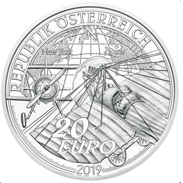 Grote foto oostenrijk 20 euro 2019 het tijdperk van de motorvliegtuigen verzamelen munten overige
