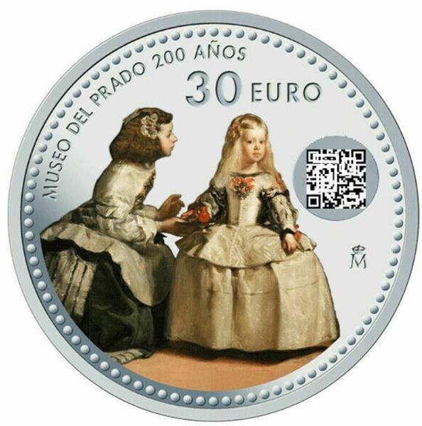 Grote foto spanje 30 euro museum del prado verzamelen munten overige