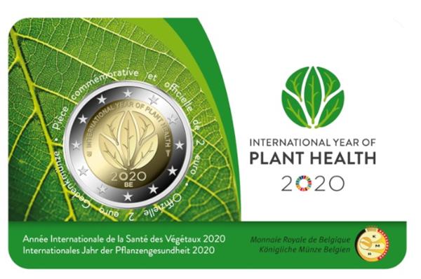 Grote foto belgi 2 euro 2020 plantgezondheid coincard frans verzamelen munten overige