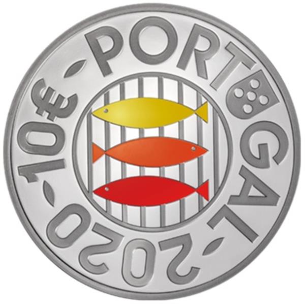 Grote foto portugal 10 euro 2020 sardientjes verzamelen munten overige