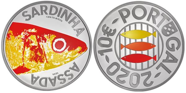 Grote foto portugal 10 euro 2020 sardientjes verzamelen munten overige