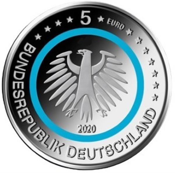Grote foto duitsland 5 euro 2020 polaire zone verzamelen munten overige