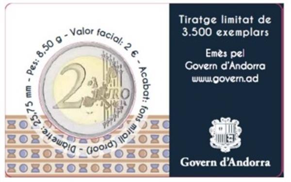 Grote foto andorra 2 euro 2020 27e ibero amerikaanse topconferentie proof verzamelen munten overige