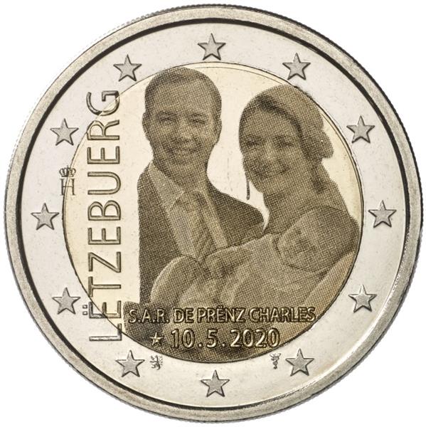 Grote foto luxemburg 2 euro 2020 prins charles foto variant verzamelen munten overige