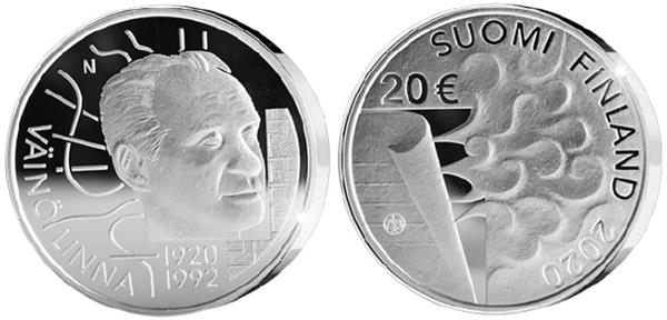 Grote foto finland 20 euro 2020 v in linna verzamelen munten overige