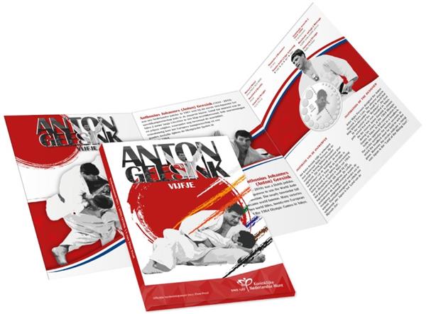 Grote foto nederland 5 euro 2021 anton geesink zilver proof verzamelen munten overige