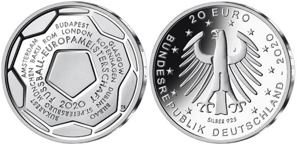 Grote foto duitsland 20 euro 2020 het ek 2020 verzamelen munten overige