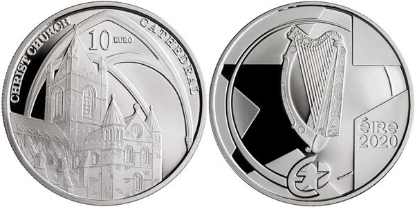 Grote foto ierland 10 euro 2020 gotische bouwkunst verzamelen munten overige