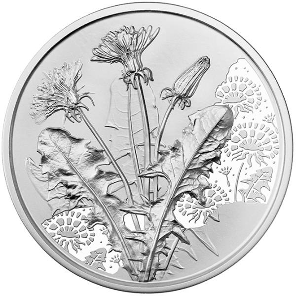 Grote foto oostenrijk 10 euro 2022 paardenbloem zilver bu verzamelen munten overige