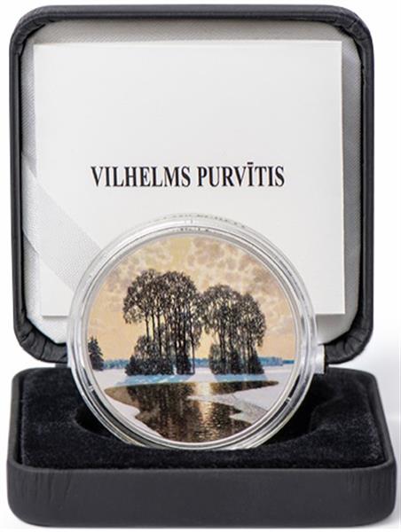 Grote foto letland 5 euro 2022 vilhelms purvitis verzamelen munten overige