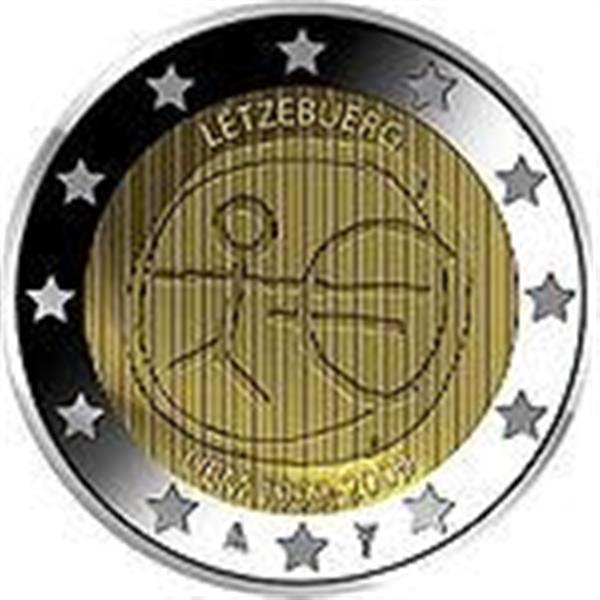 Grote foto luxemburg 2 euro 2009 europese monetaire unie verzamelen munten overige