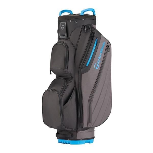 Grote foto taylormade tm18 cart lite cartbag black gray blue sport en fitness golf