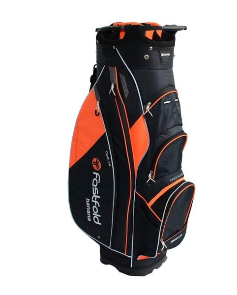 Grote foto fastfold cartbag hanana black orange sport en fitness golf