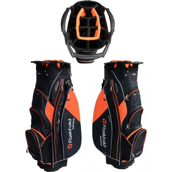 Grote foto fastfold cartbag hanana black orange sport en fitness golf