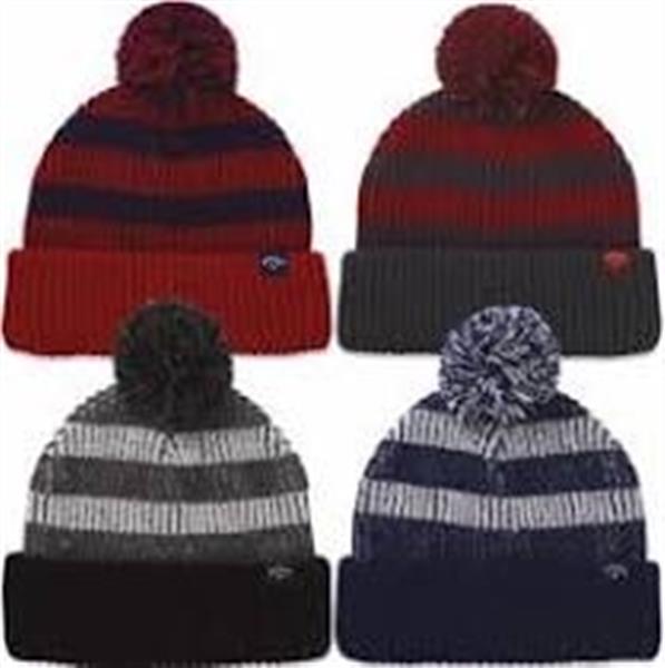 Grote foto callaway pom pom beanie grey red sport en fitness golf