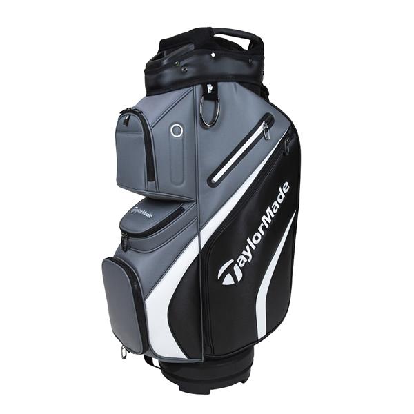 Grote foto taylormade21 deluxe cartbag black grey sport en fitness golf