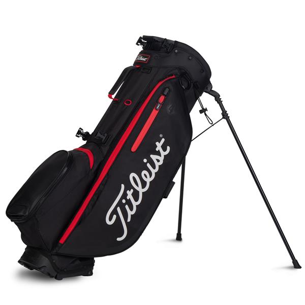 Grote foto titleist players 4 standbag black black red sport en fitness golf