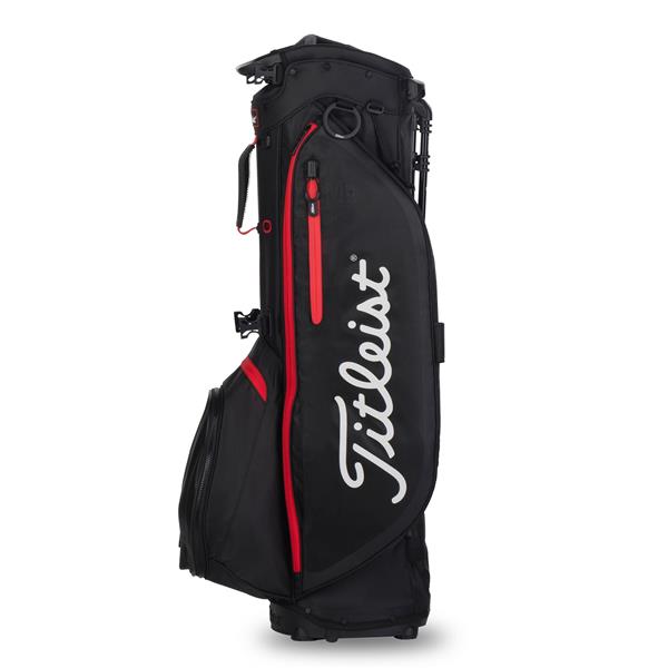 Grote foto titleist players 4 standbag black black red sport en fitness golf