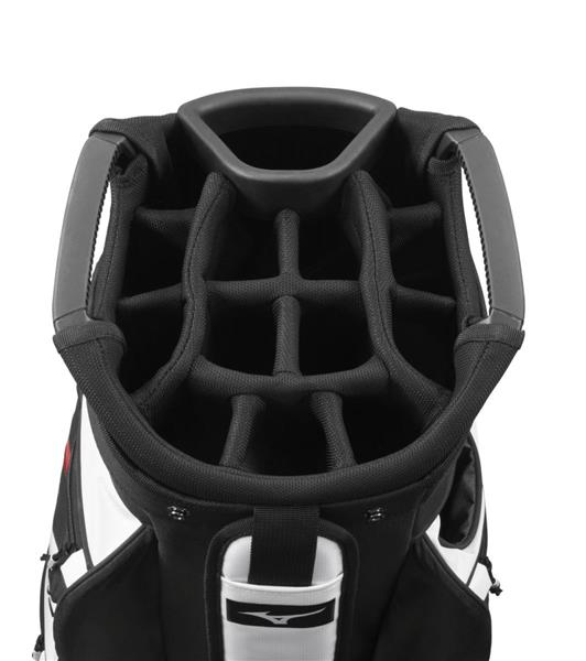 Grote foto mizuno br d4 cartbag white black sport en fitness golf
